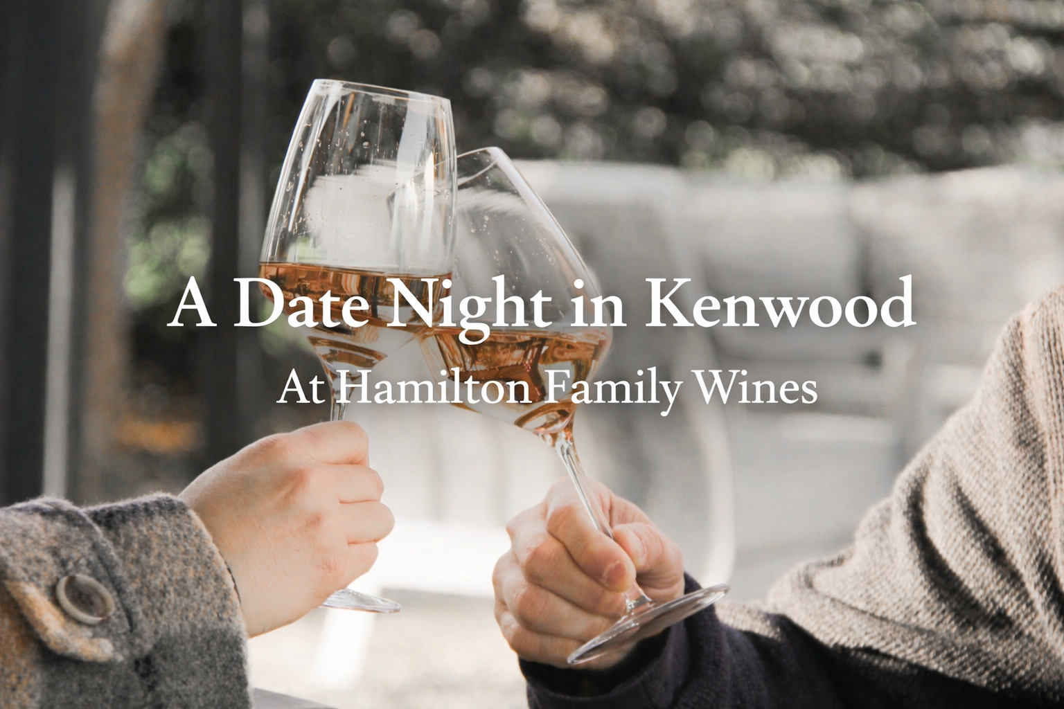 Candlelit table set for an intimate wine tasting at Hamilton Family Wines in Kenwood