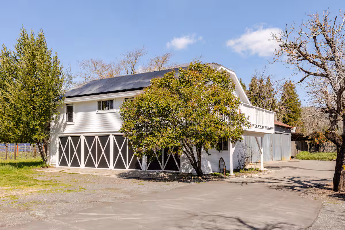 The Carriage House at Hamilton Family Wines in Kenwood, surrounded by vineyard views.
