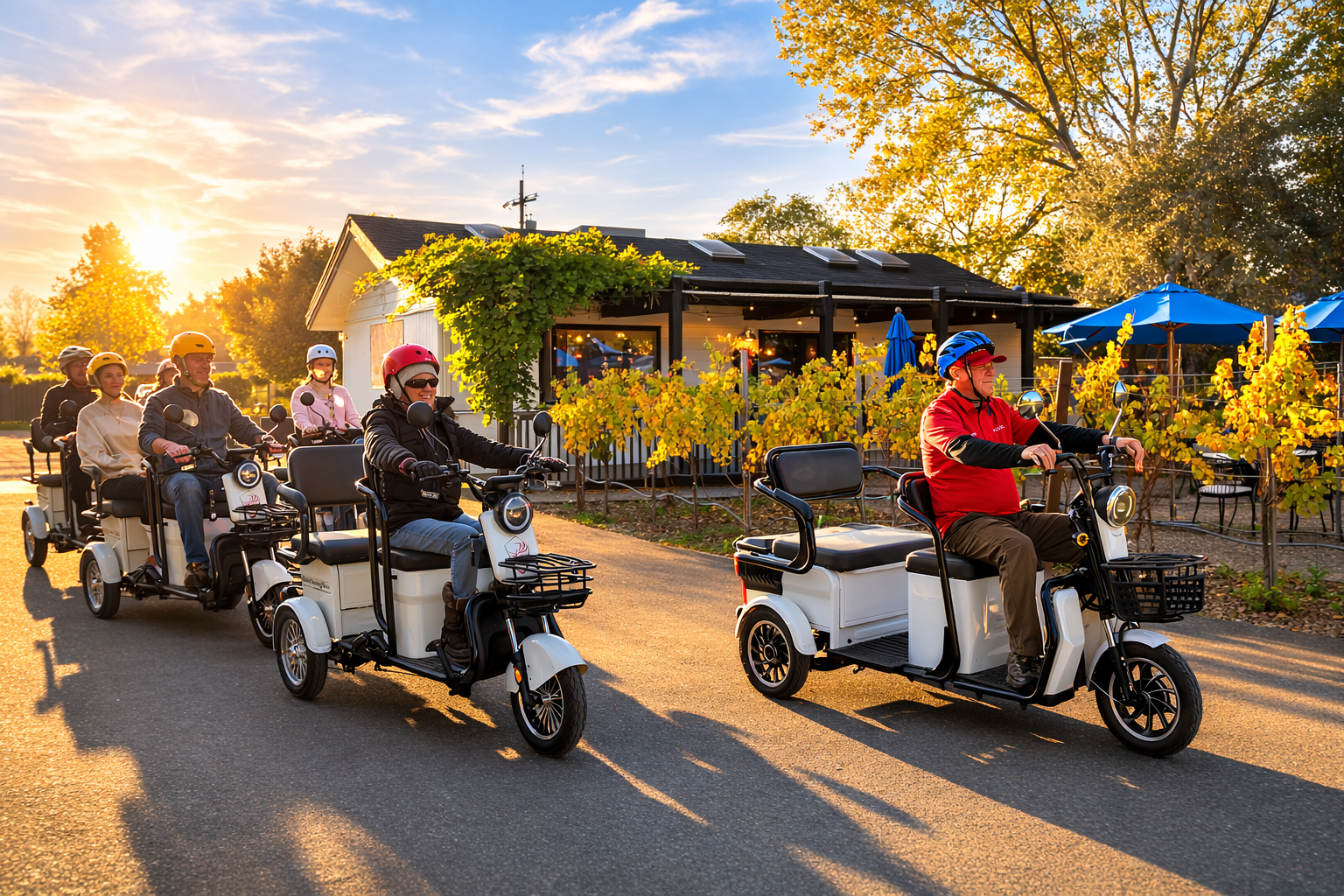 Sunlit vineyard rows in Sonoma Valley at Hamilton Family Wines.